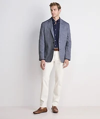 Cotton-Linen Indigo Blazer