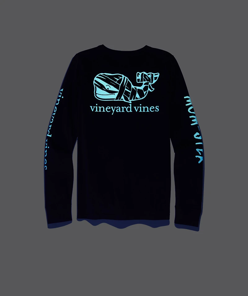 Glow-In-The-Dark Mom-ster Long-Sleeve Pocket Tee
