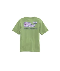 OUTLET Girls' Tiny Diamond Whale Short-Sleeve Pocket Tee
