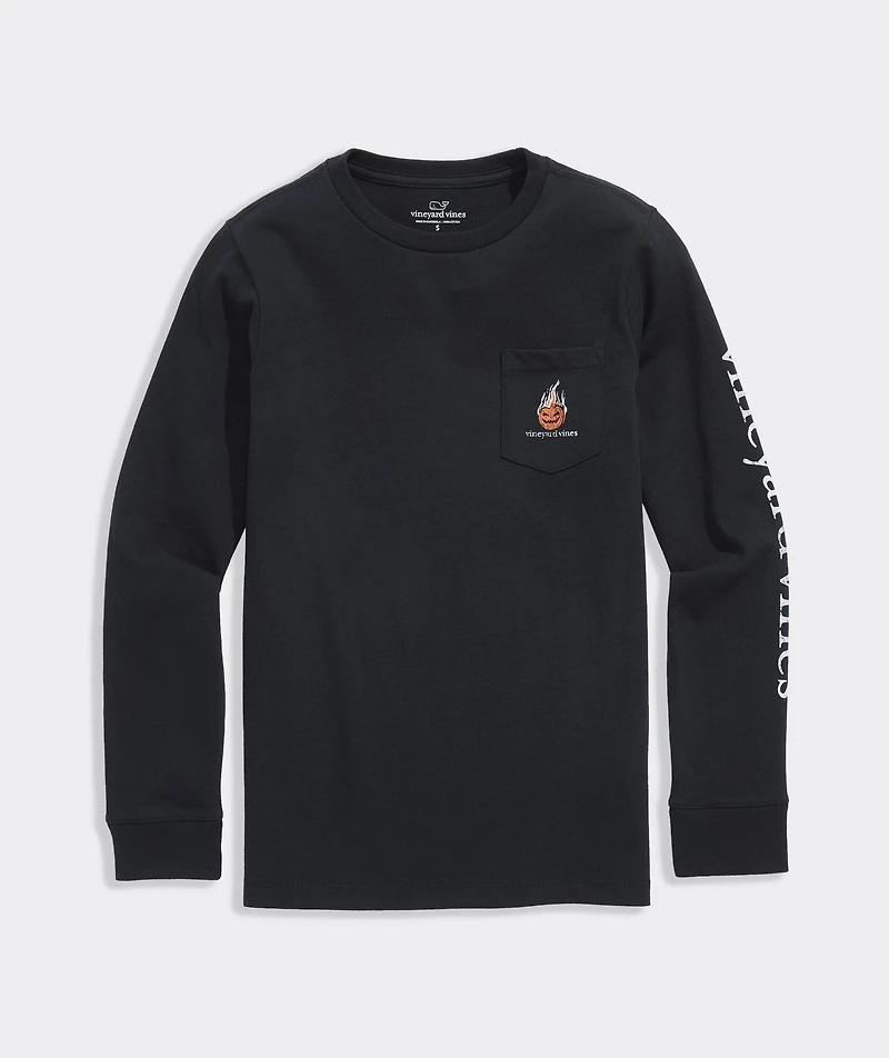 Boys' Headless Horseman Whale Long-Sleeve Pocket Tee