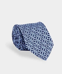 Boys' Puzzle Whale Silk Tie