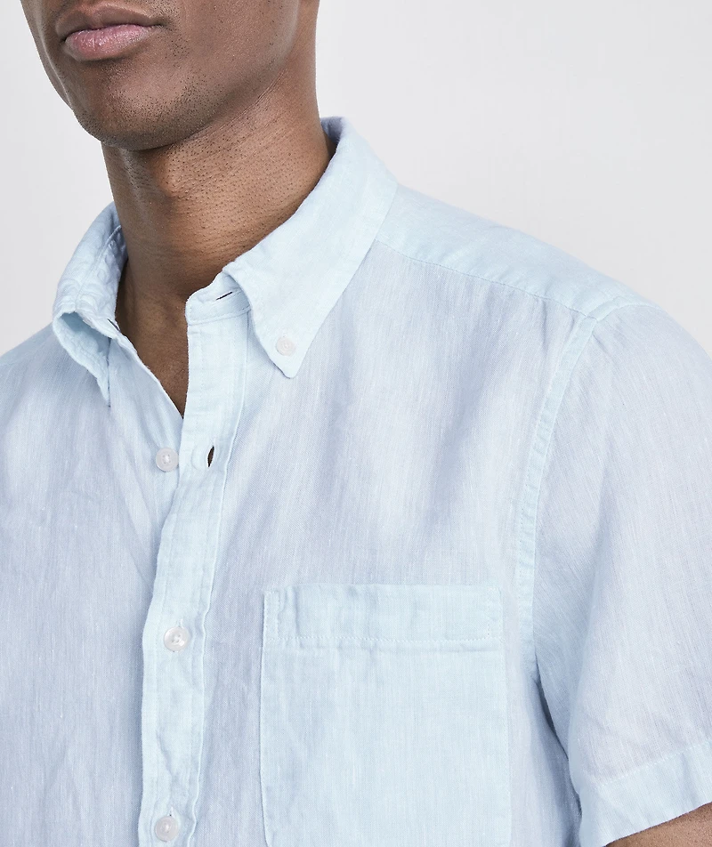 Surfside Solid Linen Short-Sleeve Shirt