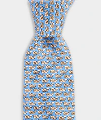 Boys' Basketball Whale Silk Tie