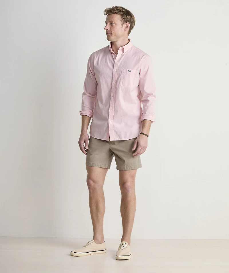 Shoreline Solid Perfect Wash Poplin Shirt