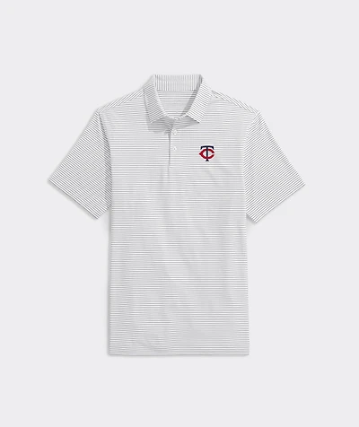 Minnesota Twins Bradley Stripe Sankaty Polo