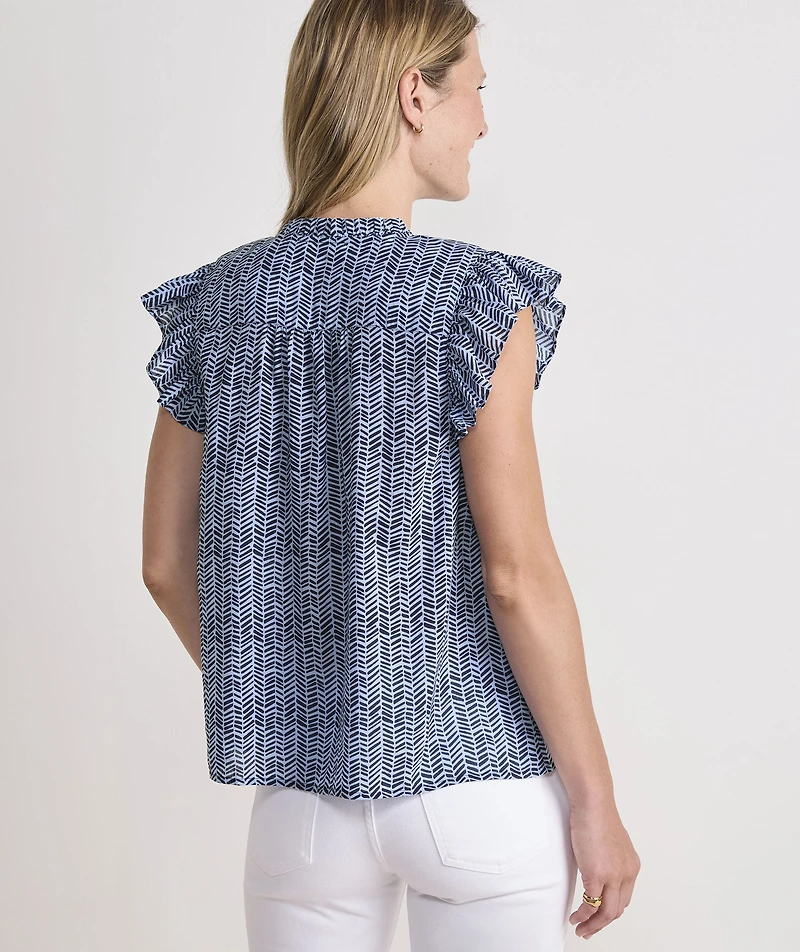 Adare Pintuck Top