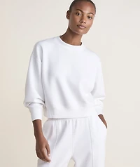 Silky Scuba Cropped Crewneck Sweatshirt