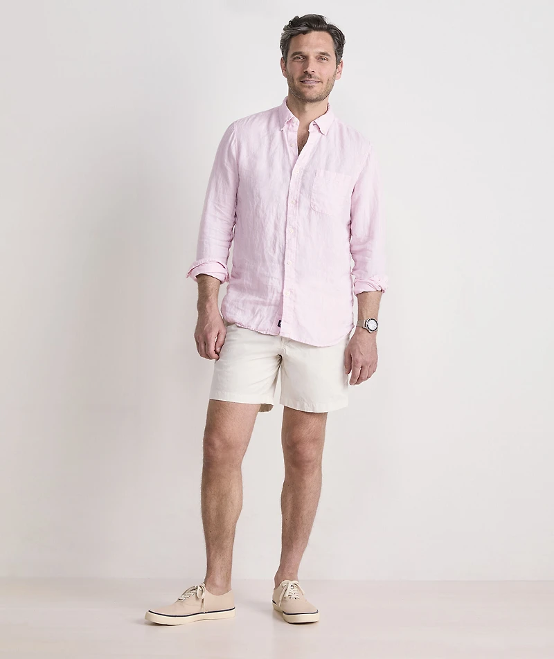 Surfside Solid Linen Shirt