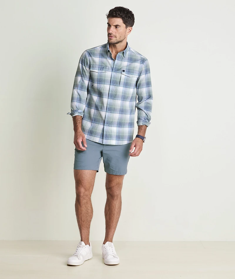 Hyline Plaid Performance Harbor Shirt
