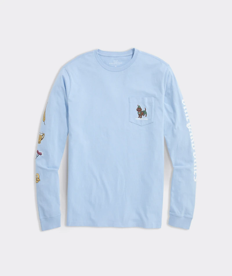 OUTLET Oktoberfest Wiener Dog Long-Sleeve Pocket Tee