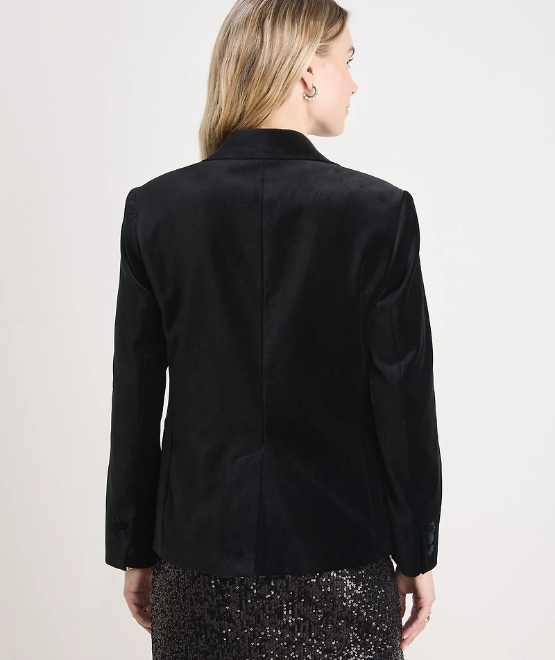 Velvet Shrunken Blazer
