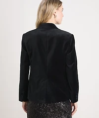 Velvet Shrunken Blazer