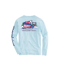 OUTLET Boys Pond Hockey Whale Long-Sleeve Pocket Tee