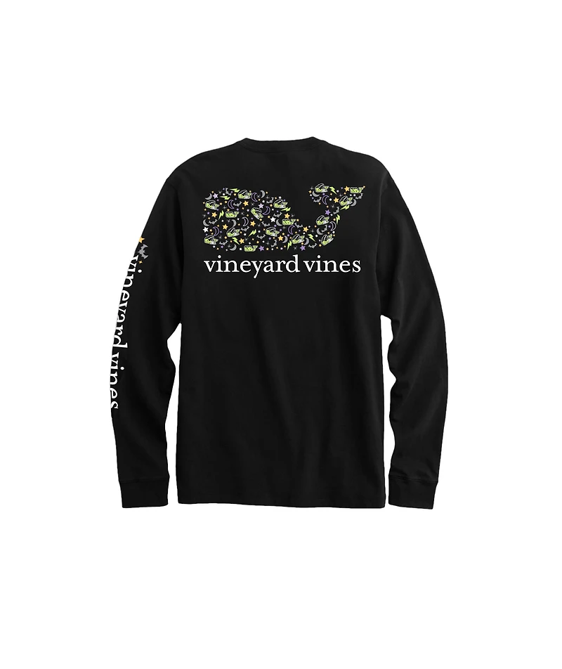 OUTLET Girls' Frankenstein Whale Long-Sleeve Pocket Tee