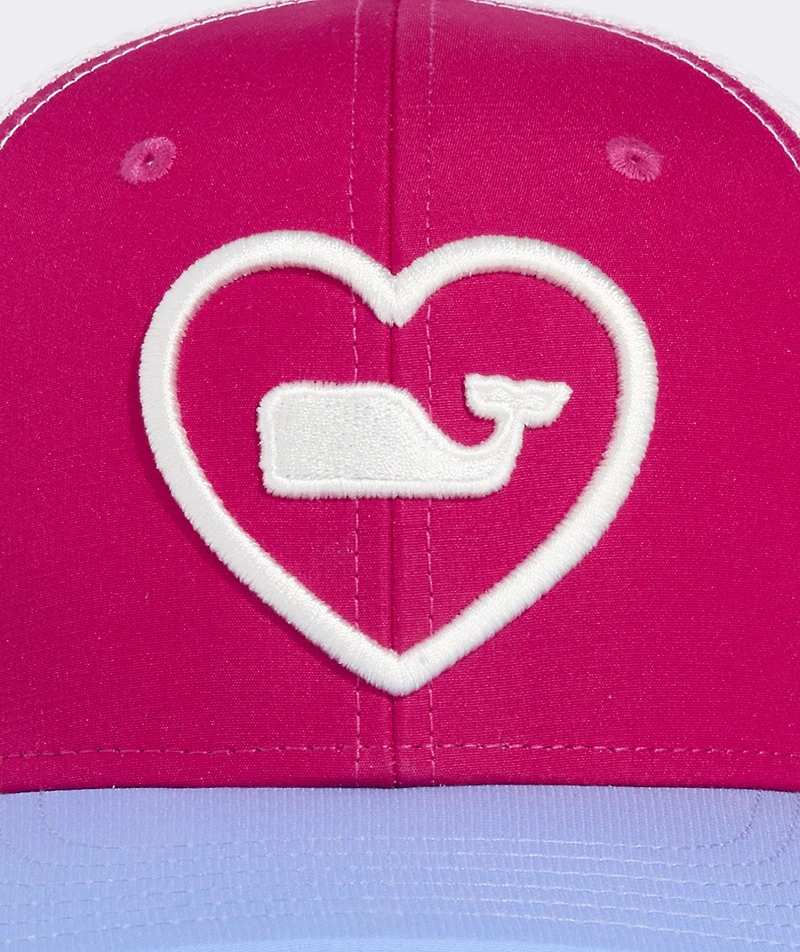 Girls' Whale Heart Trucker Hat