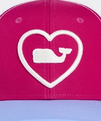 Girls' Whale Heart Trucker Hat