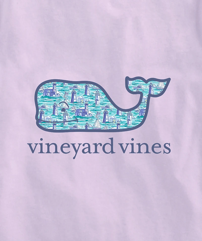 OUTLET Boys' Lighthouse Scene Whale Short-Sleeve Tee