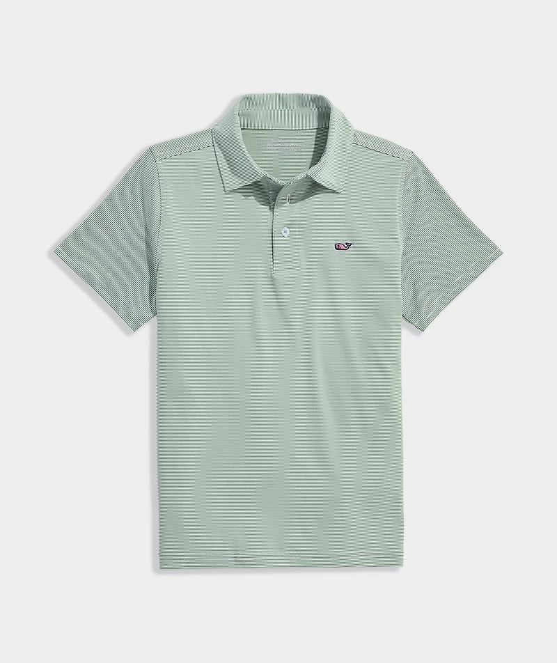 Boys' Performance Anegada Stripe Sankaty Polo