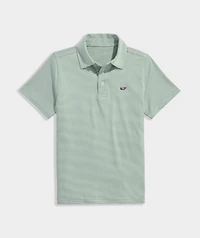 Boys' Performance Anegada Stripe Sankaty Polo