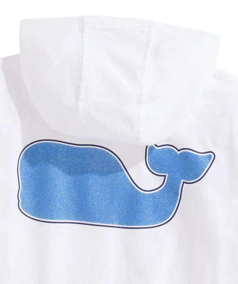 OUTLET Girls' Glitter Whale Hoodie