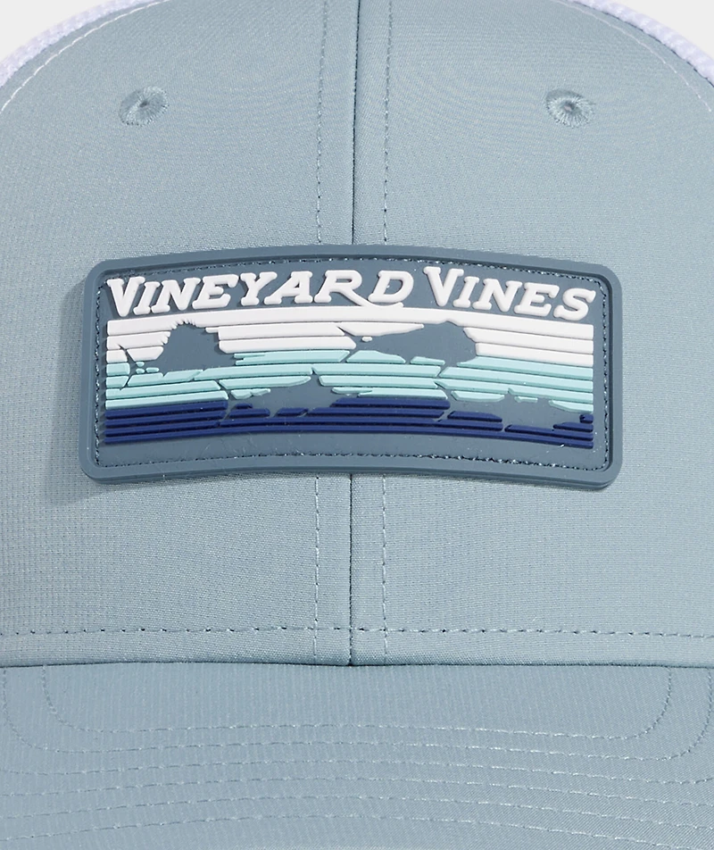 Boys' Retro Fish Rubber Patch Trucker Hat