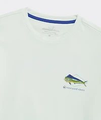 Performance Painted Mahi Fish Long-Sleeve Harbor Tee