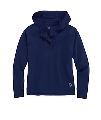OUTLET Women's Snap Placket Pullover Hoodie