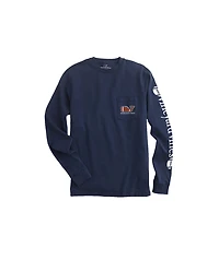 OUTLET Football Whale Long-Sleeve Pocket Tee