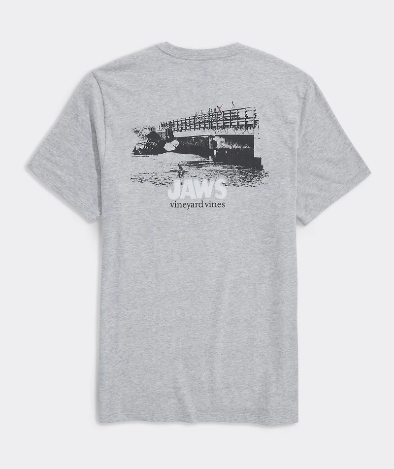 JAWS x vineyard vines Jaws Bridge Short-Sleeve Pocket Tee