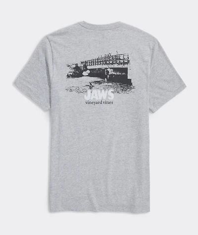 JAWS x vineyard vines Jaws Bridge Short-Sleeve Pocket Tee