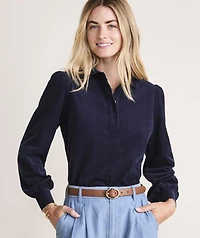 Corduroy Popover Shirt