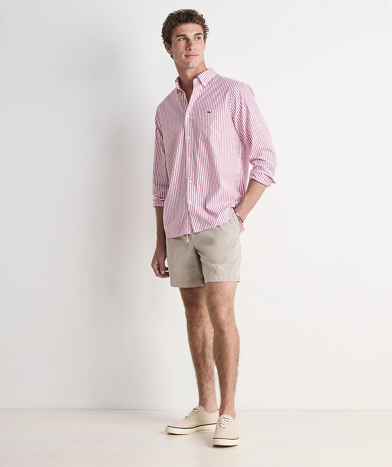 Seabird Stripe Perfect Wash Poplin Shirt