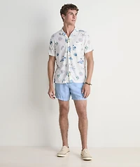 Gasparilla Icons Linen Blend Short-Sleeve Shirt