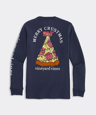Boys' Merry CRUSTmas Long-Sleeve Pocket Tee