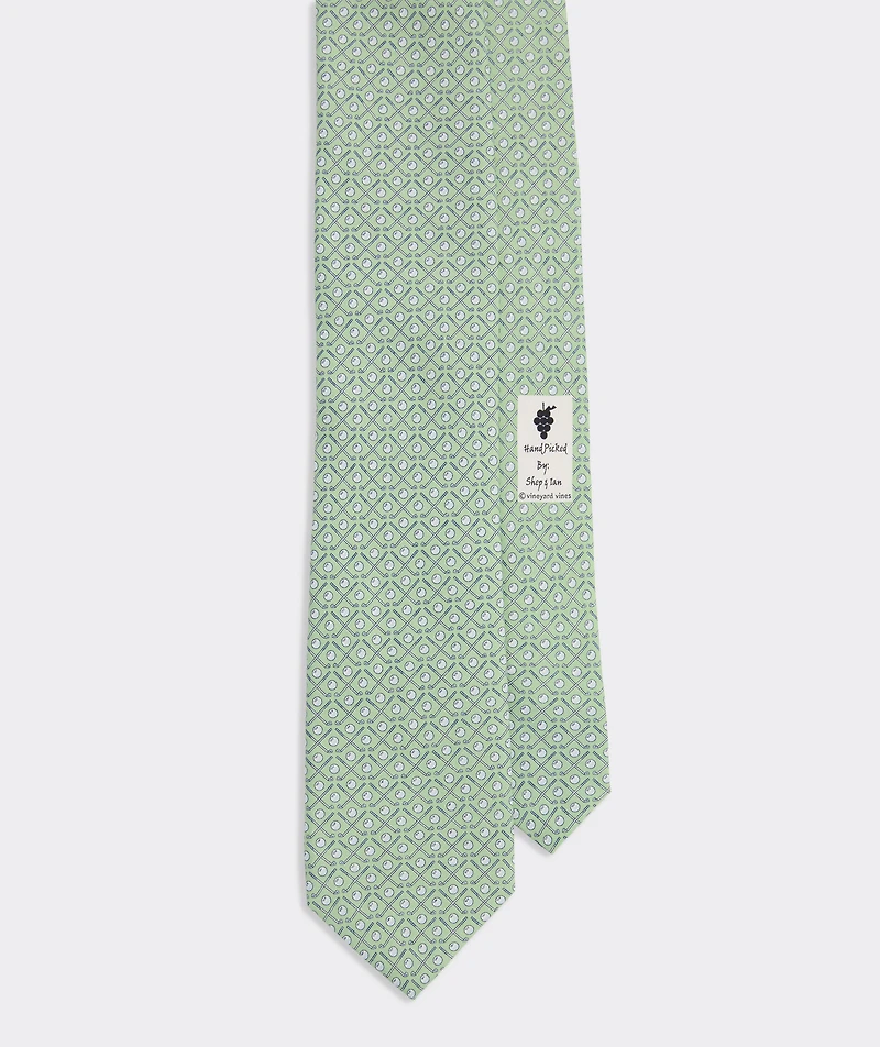 Golf Clubs Silk Tie