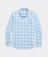 Boys' Performance Coconut Key Plaid Featherweight Shirt