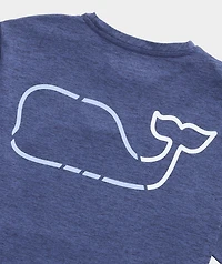On-The-Go Whale Outline Short-Sleeve Harbor Performance Tee