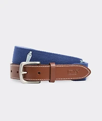 Shake N Shuck Embroidered Canvas Club Belt