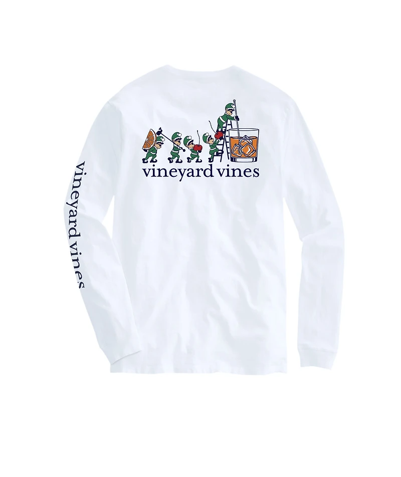 OUTLET Cocktail Elves Long-Sleeve Pocket Tee