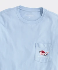 Lifeguard Whale Short-Sleeve Pocket Tee