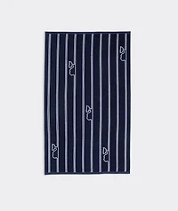 Whale Stripe Jacquard Towel