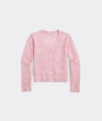 Girls' Pointelle Cardigan