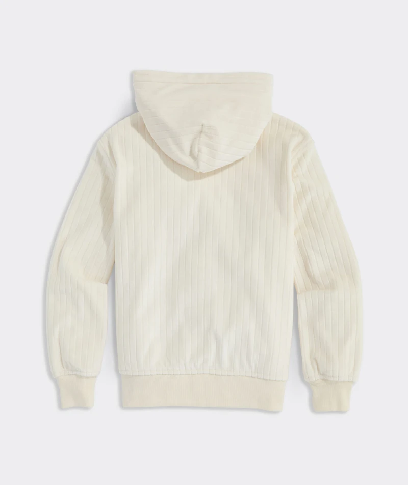 Girls' Velour Full-Zip Hoodie