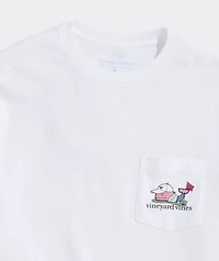 Golfer Whale Short-Sleeve Pocket Tee