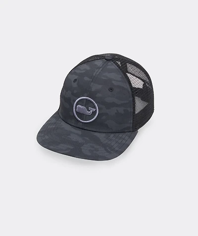 Camo Whale Dot Performance Trucker Hat