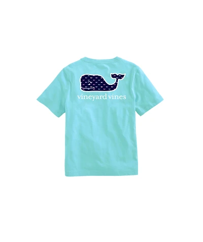 OUTLET Girls' Multi Whale Short-Sleeve Pocket Tee