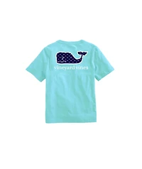 OUTLET Girls' Multi Whale Short-Sleeve Pocket Tee