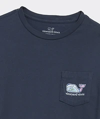 Boys' VV Stickers Whale Short-Sleeve Pocket Tee