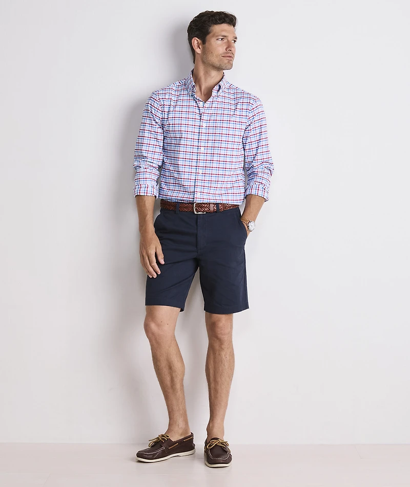 Road Town Tattersall Performance Cotton Shirt