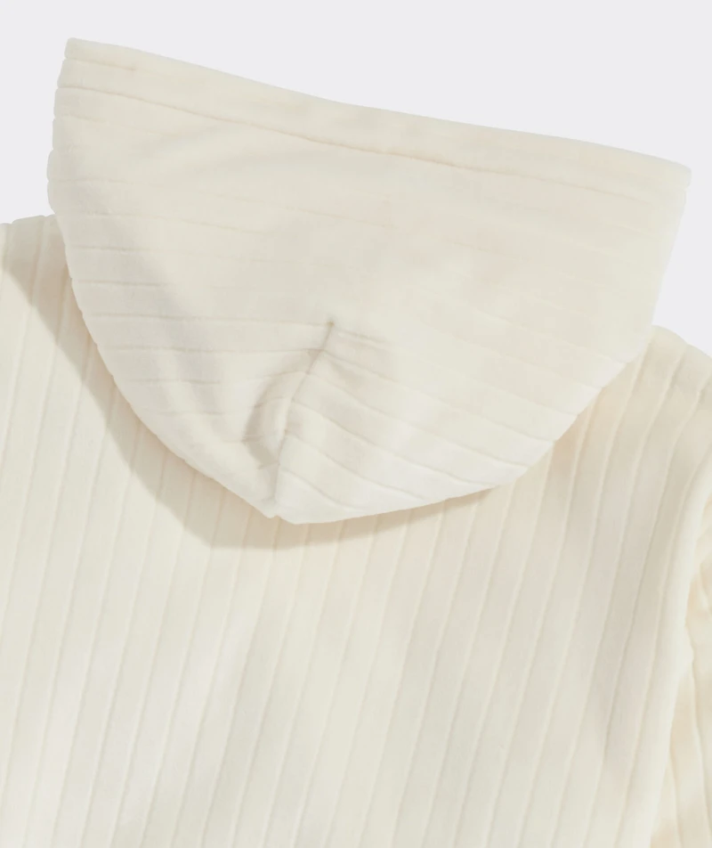 Girls' Velour Full-Zip Hoodie